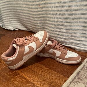 Women's Pink and White Sneakers